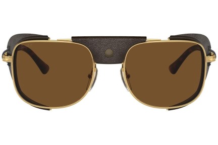 Solglasögon Persol PO1013SZ 114057 Polarized Rektangulära Guld