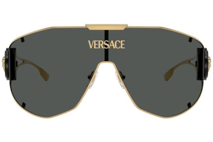 Solglasögon Versace VE2268 100287 Enkel Lins | Shield Guld