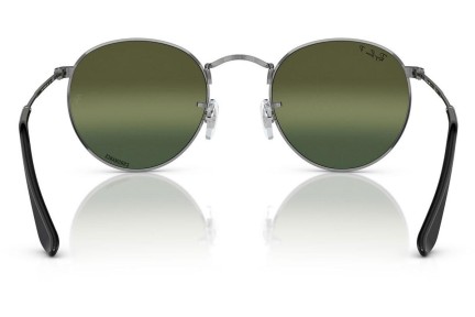 Solglasögon Ray-Ban Round Metal RB3447 004/G4 Polarized Runda Grå