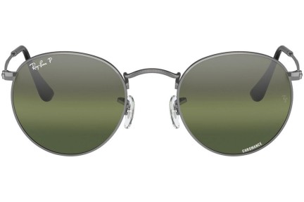 Solglasögon Ray-Ban Round Metal RB3447 004/G4 Polarized Runda Grå