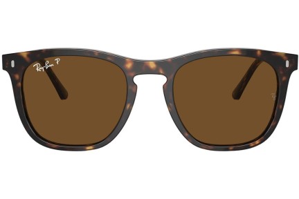 Solglasögon Ray-Ban RB2210 902/57 Polarized Fyrkantig Havana