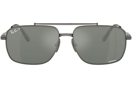 Solglasögon Ray-Ban Michael Titanium RB8096 165/GK Polarized Rektangulära Grå