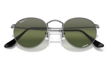 Solglasögon Ray-Ban Round Metal RB3447 004/G4 Polarized Runda Grå