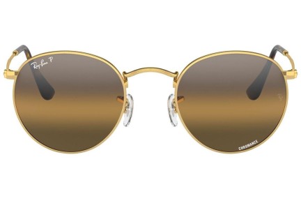 Solglasögon Ray-Ban Round Metal RB3447 001/G5 Polarized Runda Guld