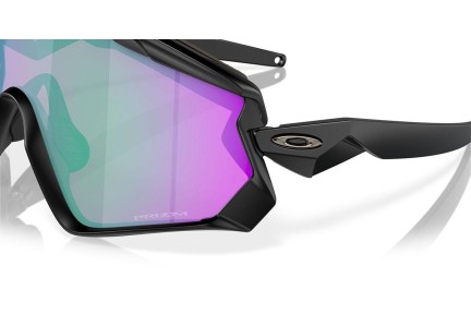 Solglasögon Oakley Wind Jacket 2.0 OO9418 941828 Enkel Lins | Shield Svart