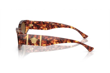 Solglasögon Versace VE4454 543783 Polarized Cat Eye Havana