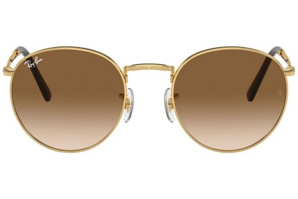 Solglasögon Ray-Ban New Round RB3637 001/51 Runda Guld