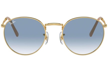 Solglasögon Ray-Ban New Round RB3637 001/3F Runda Guld