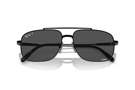 Solglasögon Ray-Ban Michael Titanium RB8096 9267K8 Polarized Rektangulära Svart