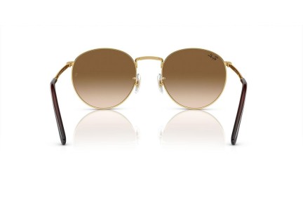 Solglasögon Ray-Ban New Round RB3637 001/51 Runda Guld