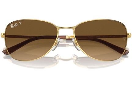 Solglasögon Ray-Ban RB3733 001/M2 Polarized Pilot Guld