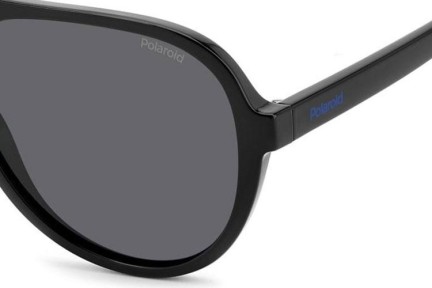 Solglasögon Polaroid Junior PLD8046/S/T 807/M9 Polarized Pilot Svart