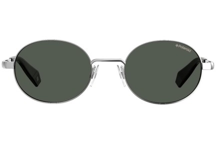 Solglasögon Polaroid #fedezselection Collection PLD6066/S 79D/M9 Polarized Runda Silver