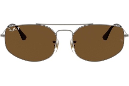 Solglasögon Ray-Ban RB3845 004/57 Polarized Rektangulära Grå