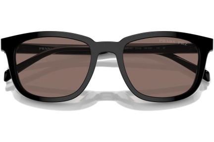 Solglasögon Prada PRA21S 16K30H Polarized Rektangulära Svart