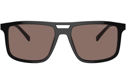 Solglasögon Prada PRA22S 16K30H Polarized Fyrkantig Svart