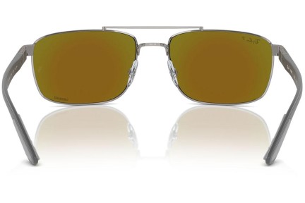 Solglasögon Ray-Ban RB3737CH 004/A1 Polarized Rektangulära Grå