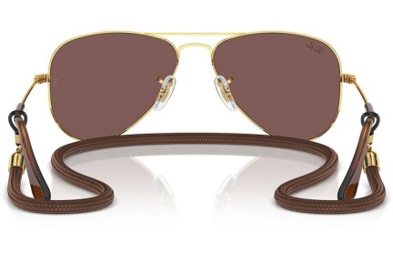 Solglasögon Ray-Ban Junior Aviator Junior RJ9506S 223/6G Pilot Guld