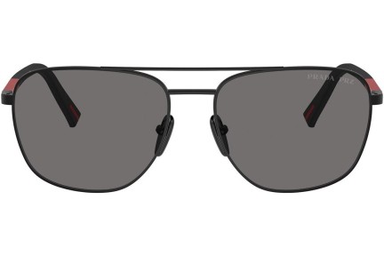 Solglasögon Prada Linea Rossa PS54ZS 1BO02G Polarized Oval Svart