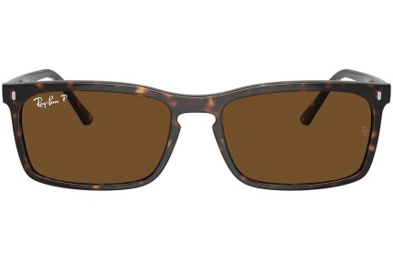 Solglasögon Ray-Ban RB4435 902/57 Polarized Rektangulära Havana