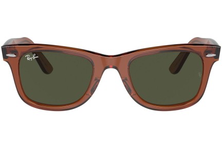 Solglasögon Ray-Ban Wayfarer RB2140F 677631 Fyrkantig Brun