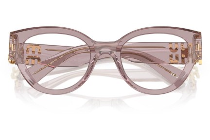 Glasögon Miu Miu MU01VV 12W1O1 Oval Rosa