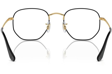 Glasögon Ray-Ban Hexagonal RX6448 3175 Fyrkantig Guld