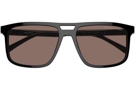 Solglasögon Prada PRA22SF 16K30H Polarized Rektangulära Svart