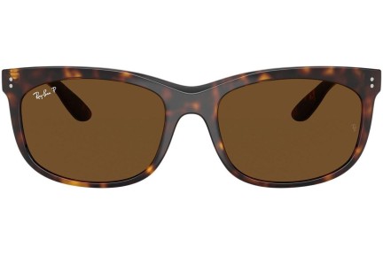 Solglasögon Ray-Ban RB2389 902/57 Polarized Rektangulära Havana