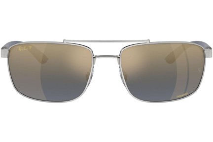 Solglasögon Ray-Ban RB3737CH 003/J0 Polarized Rektangulära Silver