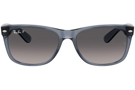 Solglasögon Ray-Ban New Wayfarer RB2132 6592M3 Polarized Fyrkantig Blå