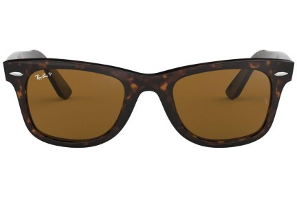 Solglasögon Ray-Ban Wayfarer Classic RB2140 902/57 Polarized Fyrkantig Havana