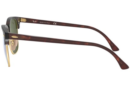 Solglasögon Ray-Ban Clubmaster Flash Lenses RB3016 114530 Browline Havana