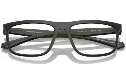 Glasögon Emporio Armani EA3246 5001 Fyrkantig Svart