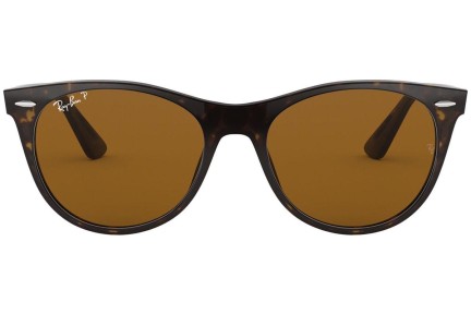 Solglasögon Ray-Ban Wayfarer II Classic RB2185 902/57 Polarized Fyrkantig Havana