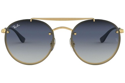 Solglasögon Ray-Ban Blaze Round Double Bridge Blaze Collection RB3614N 91400S Runda Guld