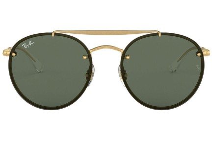 Solglasögon Ray-Ban Blaze Round Double Bridge Blaze Collection RB3614N 914071 Runda Guld