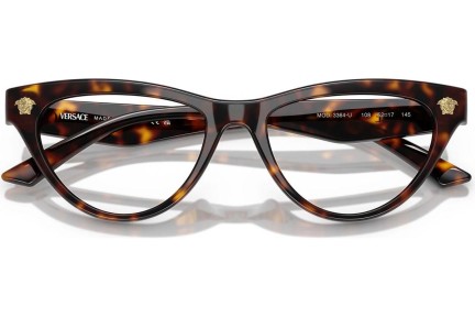 Glasögon Versace VE3364U 108 Cat Eye Havana