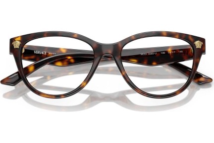 Glasögon Versace VE3365U 108 Cat Eye Havana