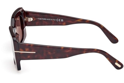 Solglasögon Tom Ford Brigitta FT1188 52E Rektangulära Havana