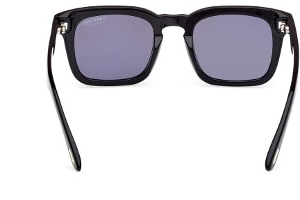 Solglasögon Tom Ford Dax FT0751 01D Polarized Fyrkantig Svart