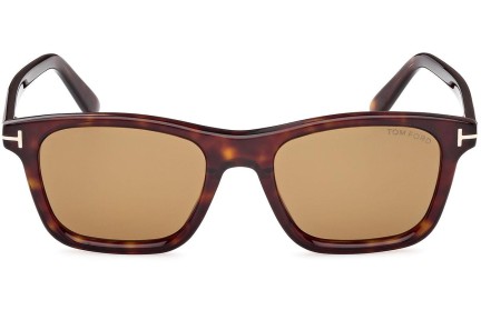 Solglasögon Tom Ford Barron FT1179 52E Fyrkantig Havana