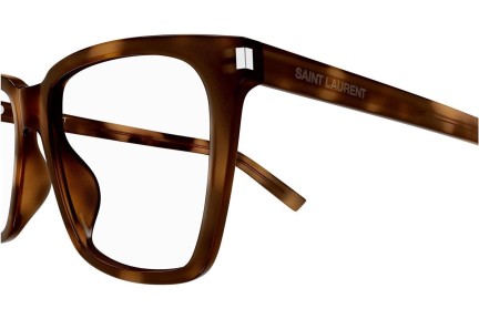 Glasögon Saint Laurent SL717SLIM 003 Fyrkantig Havana