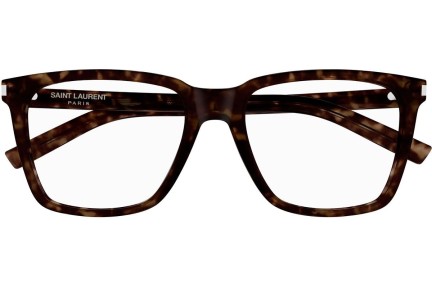 Glasögon Saint Laurent SL717SLIM 002 Fyrkantig Havana