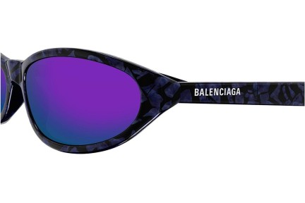 Solglasögon Balenciaga BB0007S 011 Oval Lila