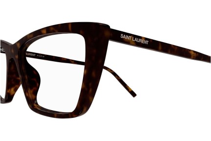 Glasögon Saint Laurent SL737MICATHINOPT 002 Cat Eye Havana