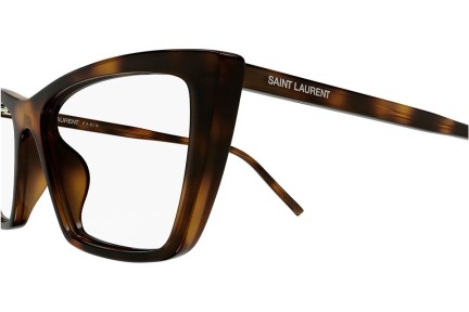 Glasögon Saint Laurent SL737MICATHINOPT 003 Cat Eye Havana