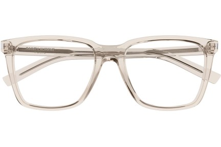 Glasögon Saint Laurent SL717SLIM 004 Fyrkantig Beige