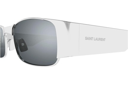 Solglasögon Saint Laurent SL738 001 Rektangulära Silver