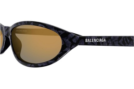 Solglasögon Balenciaga BB0007S 010 Oval Svart